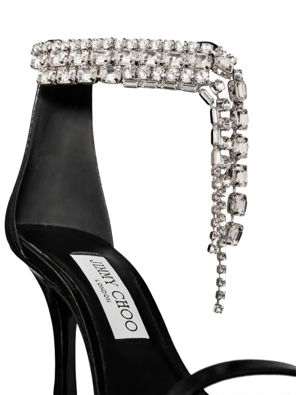サンダル・ミュール JIMMY CHOO Women Sandals VERITYSANDAL100BYKBLACK Black Jimmy Choo 100mm Verity Sandals | Black | FARFETCH JO