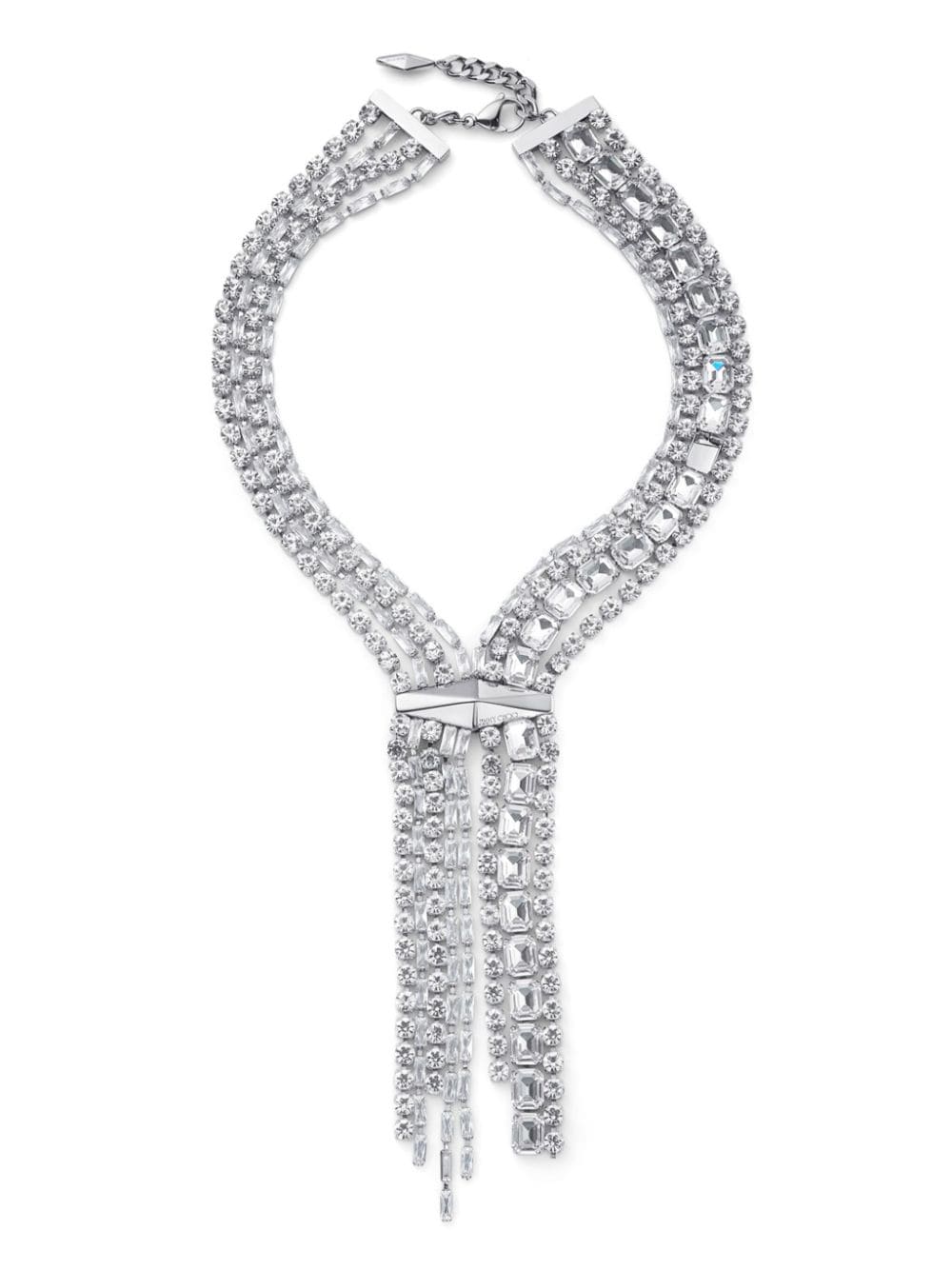 Shop Jimmy Choo Zandra Necklace In Silber