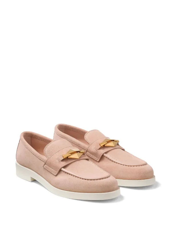 Jimmy Choo Maddie Diamond loafers ローファー ピンク Jimmy Choo Maddie Diamond Loafers | Pink | FARFETCH
