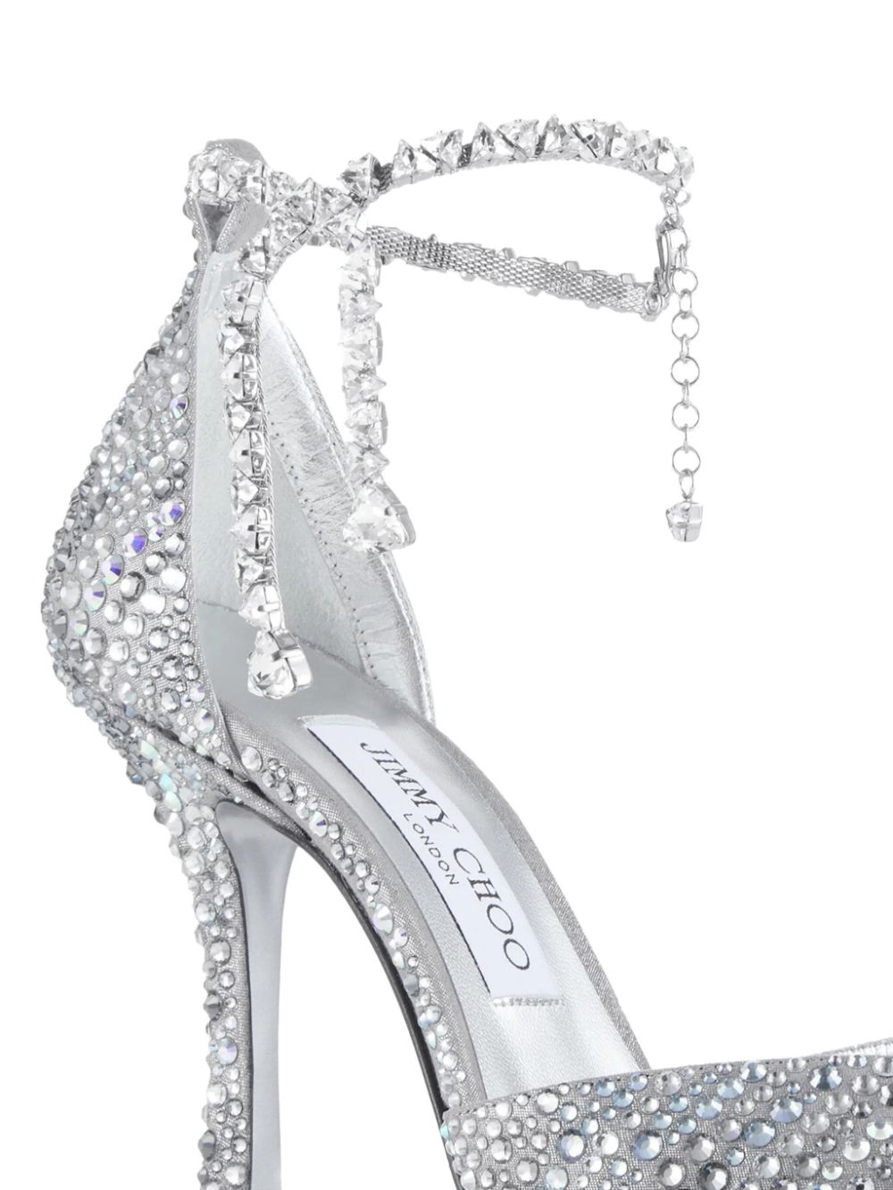 Jimmy Choo 100 mm Stevie pumps Zilver