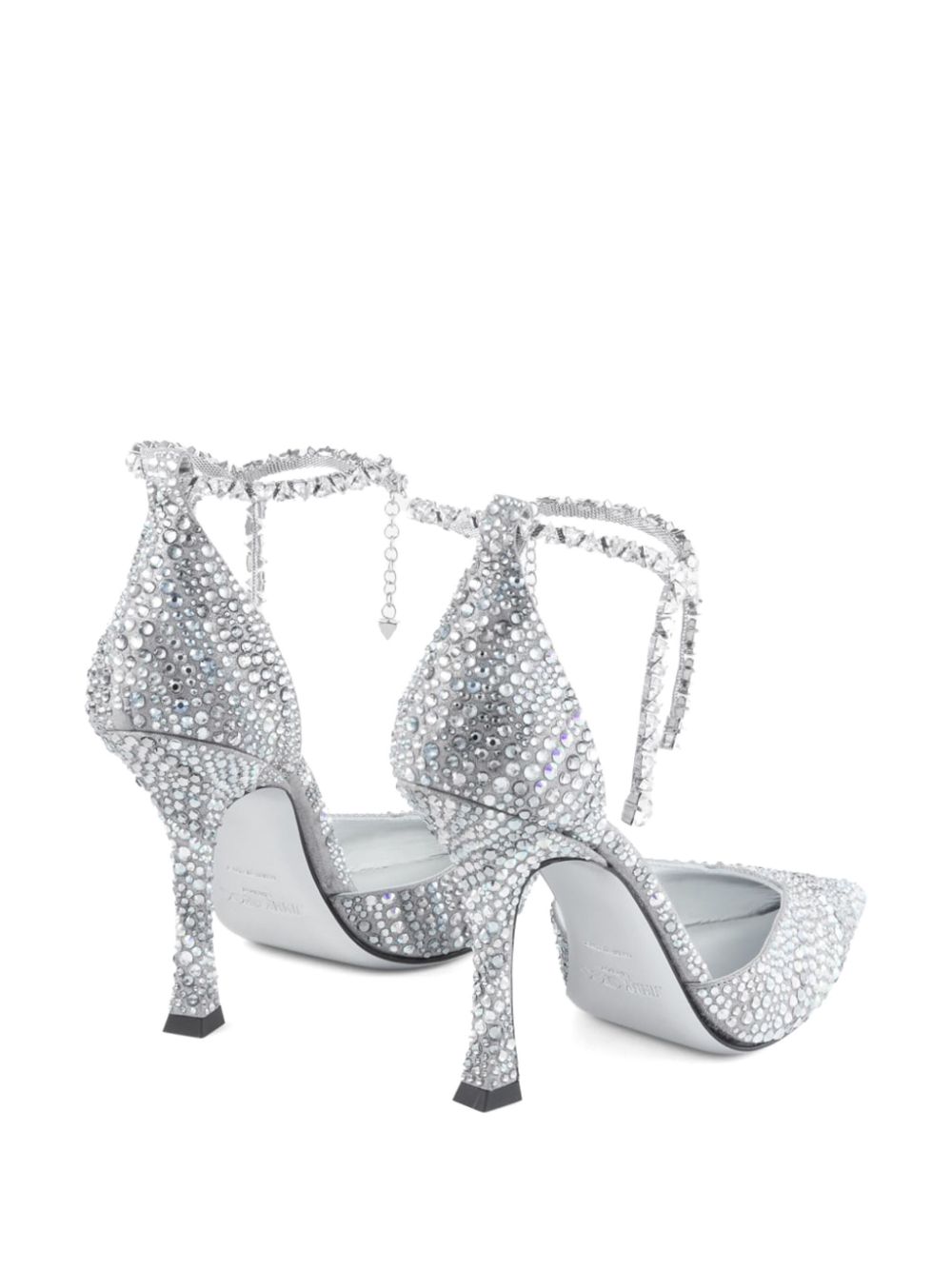 Jimmy Choo 100 mm Stevie pumps Zilver