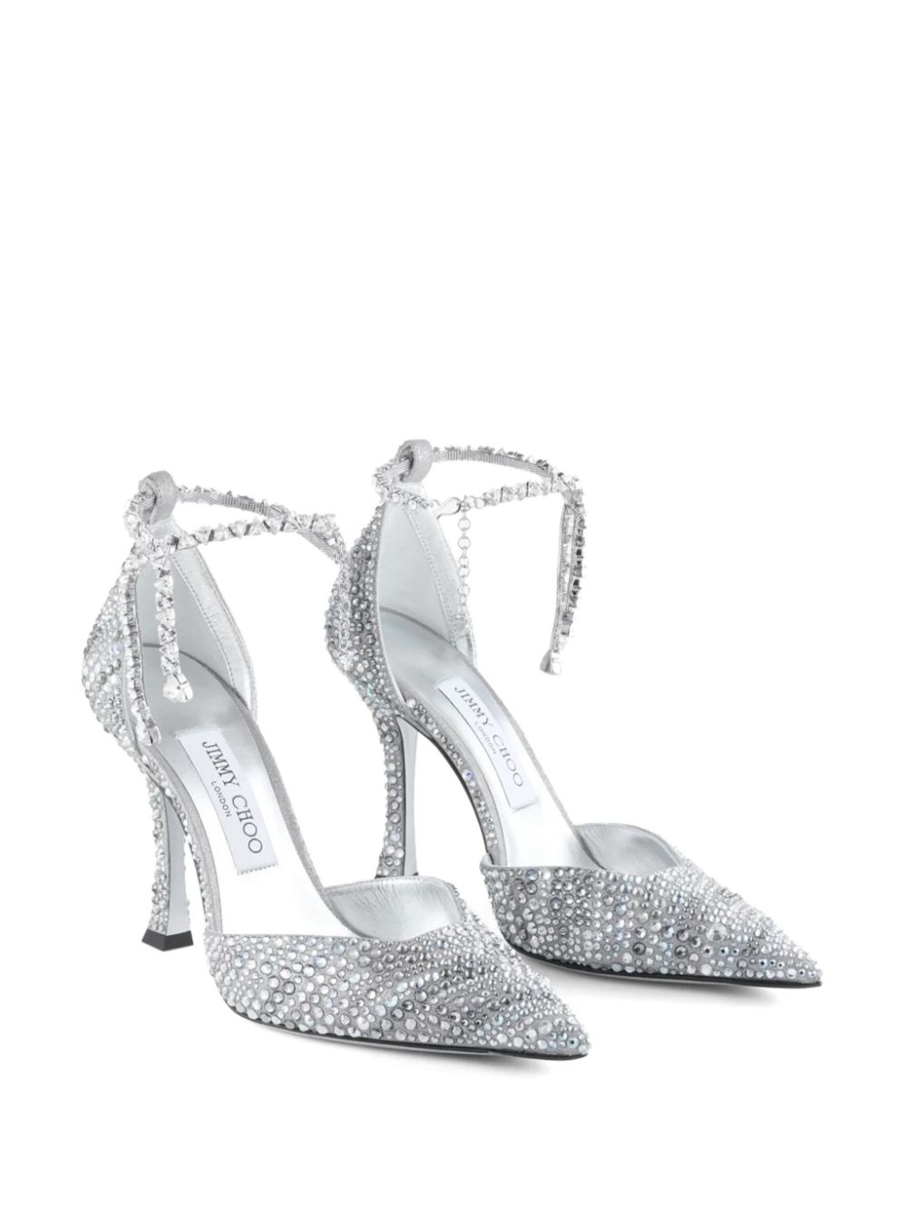 Jimmy Choo 100 mm Stevie pumps - Zilver