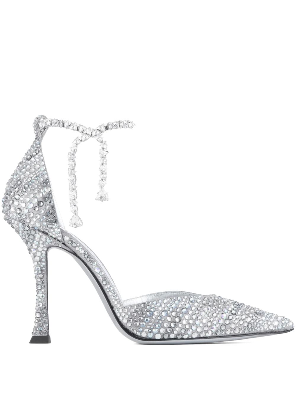 Jimmy Choo 100 mm Stevie pumps Zilver