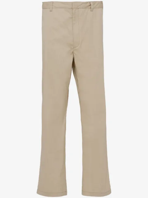 Prada mid-rise tapered trousers