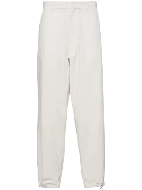 Prada pantalones anchos con cordones en la pretina