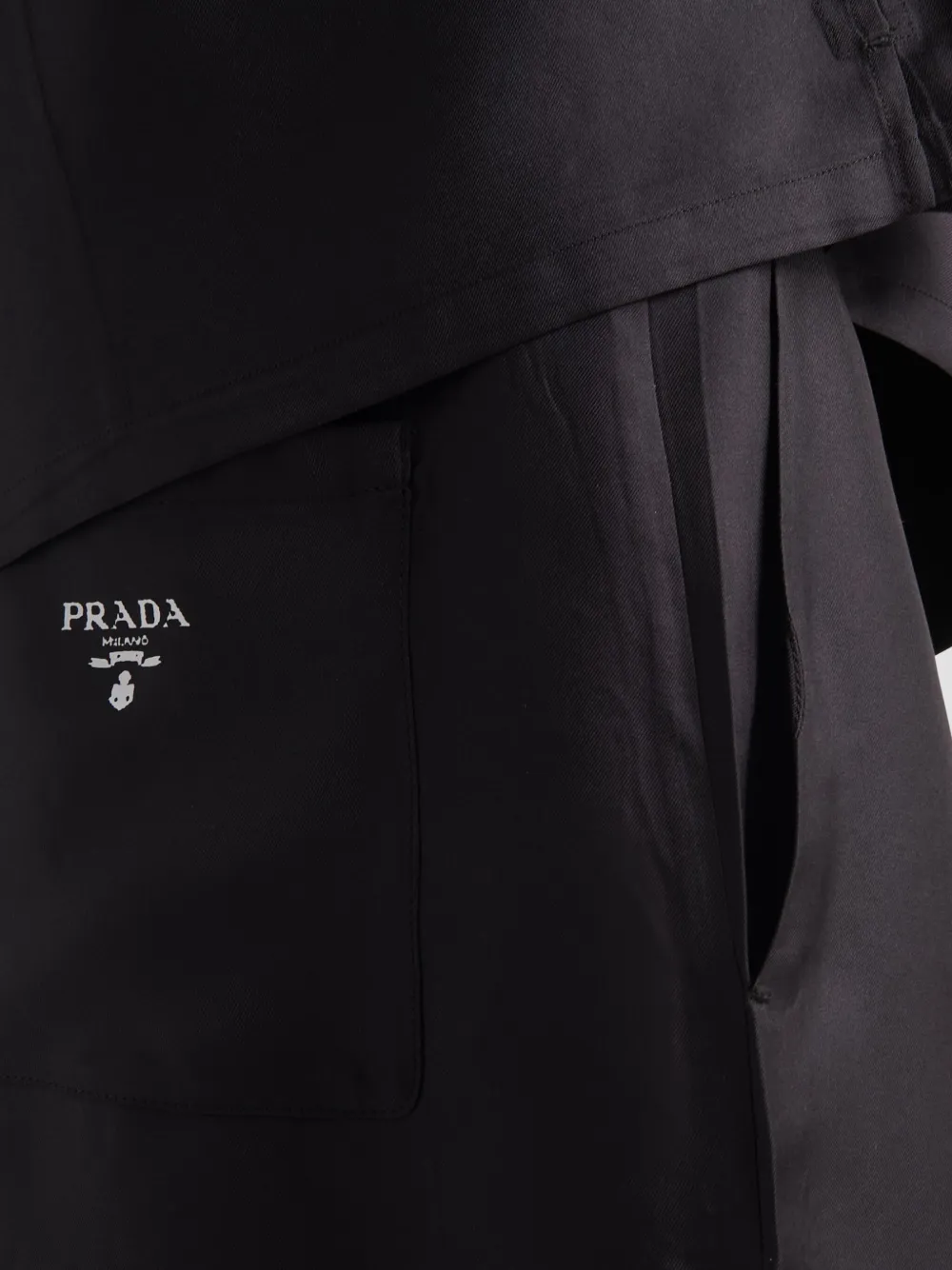Prada Zijden trainingsshorts Zwart
