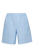 Prada poplin track shorts - Blue