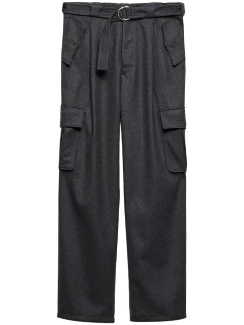 Pantalon en laine à pinces - Prada - Modalova
