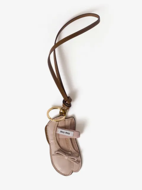 Miu Miu miu ballet leather keychain trick