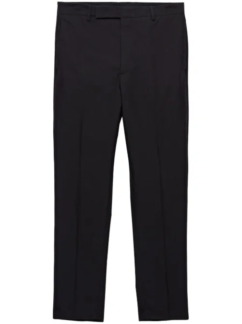 Pantalon de costume à logo triangle - Prada - Modalova