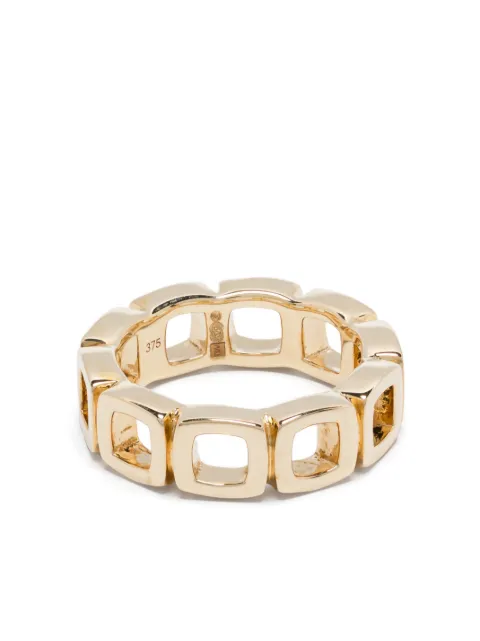 Tom Wood 9K yellow gold Cushion ring