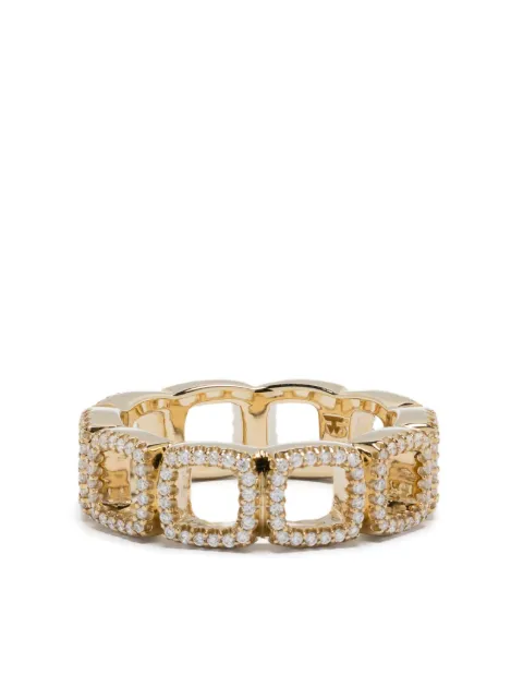 Tom Wood 9K gold Cushion ring