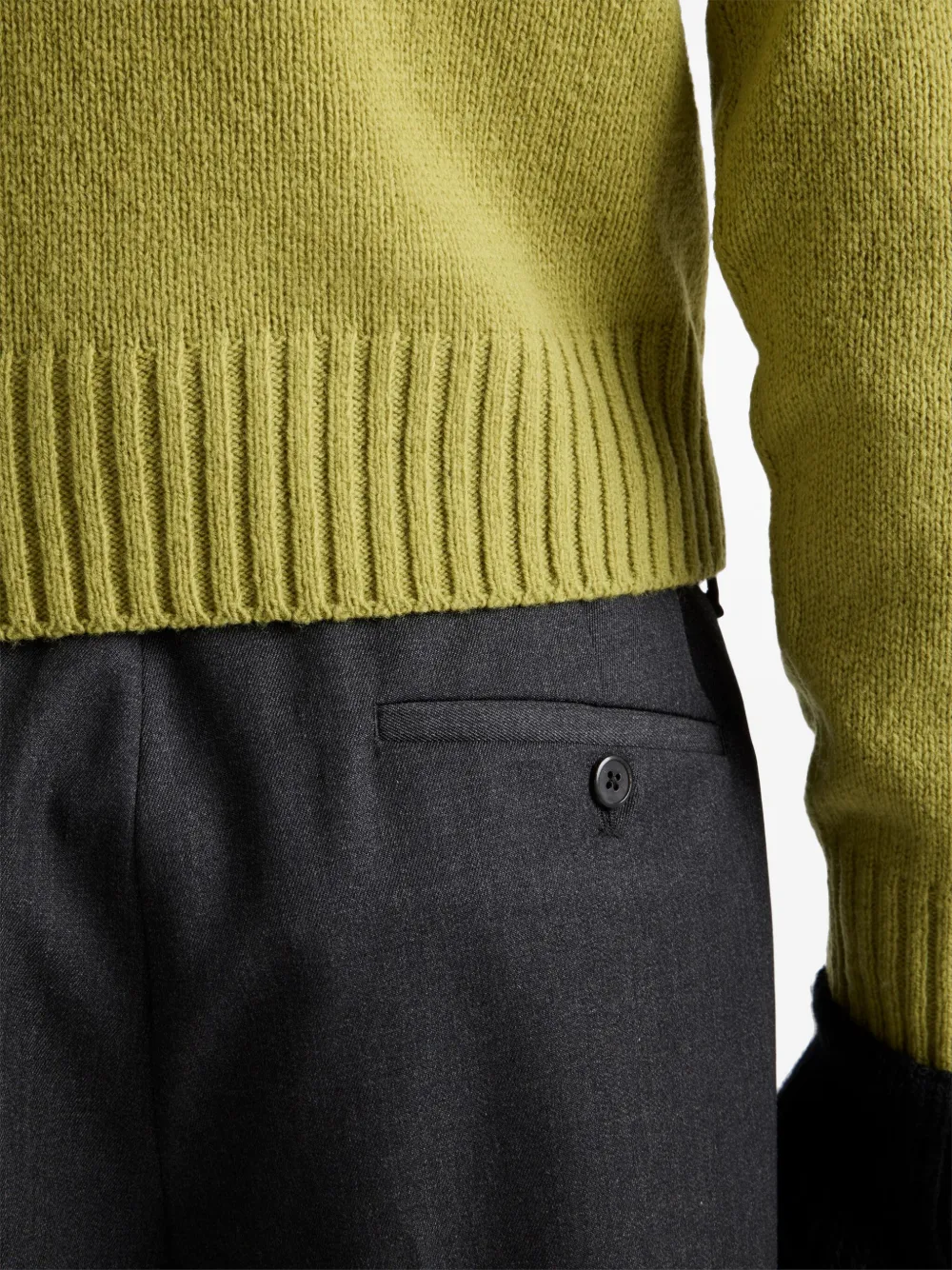 Prada Tailored Wool Trousers In Grau