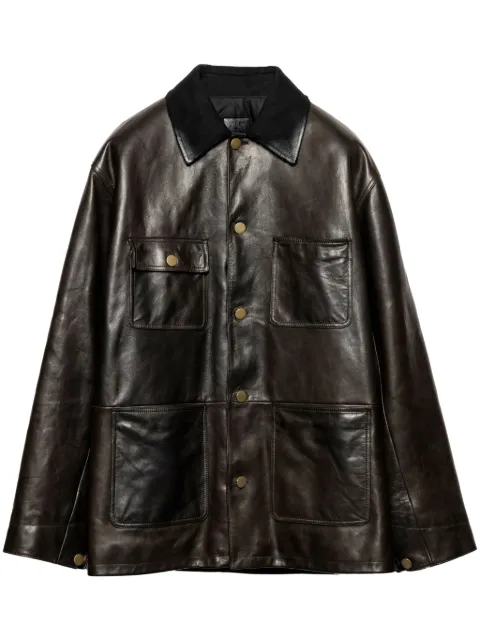 Prada shearling-lined leather jacket