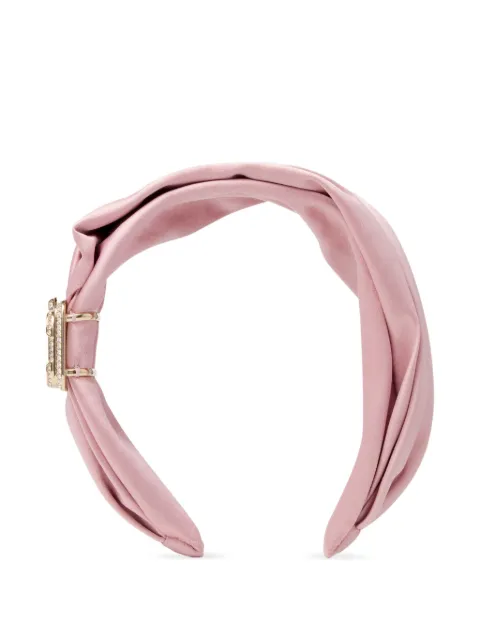 Jimmy Choo Edie satin embellished headband
