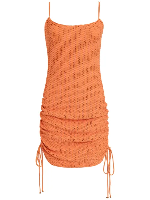 Robe courte à design drapé - Amir Slama - Modalova