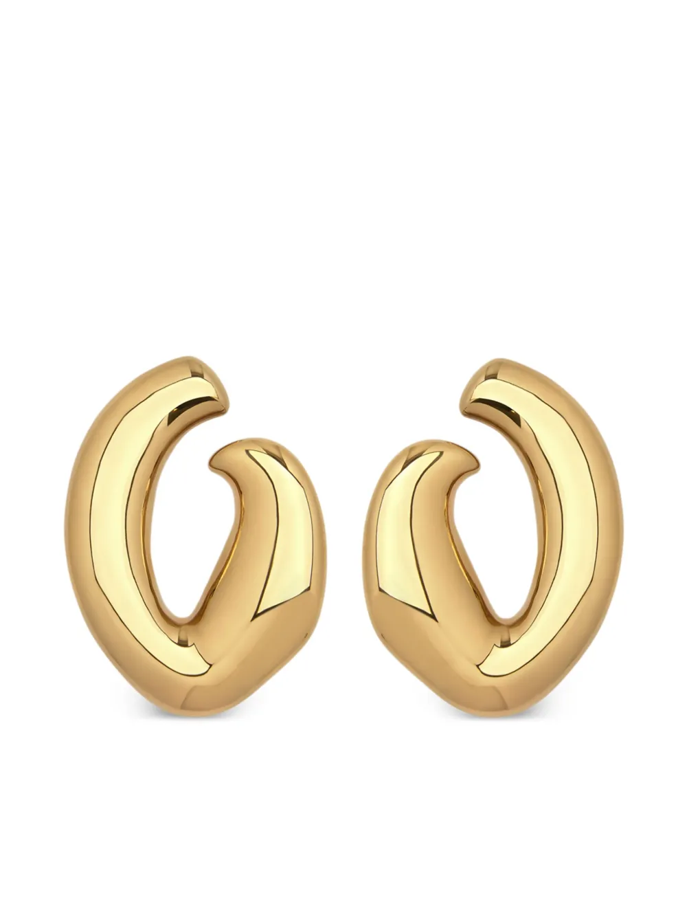 Oscar de la Renta O スタッズ ピアス L - ゴールドトーン Oscar de la Renta O スタッズ ピアス L - ゴールドトーン