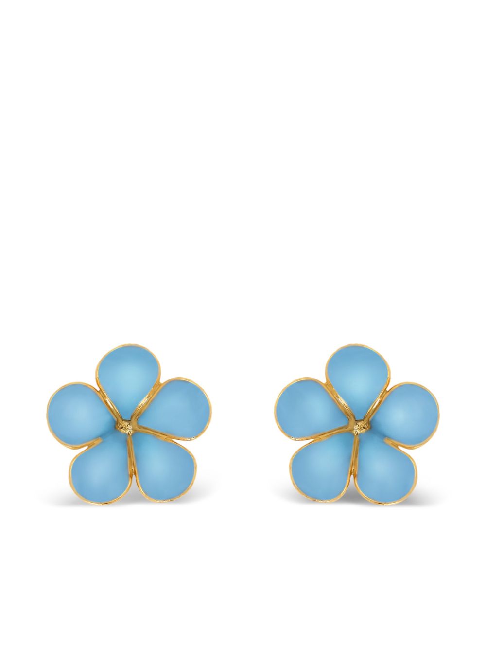 Enamel Flower stud earrings