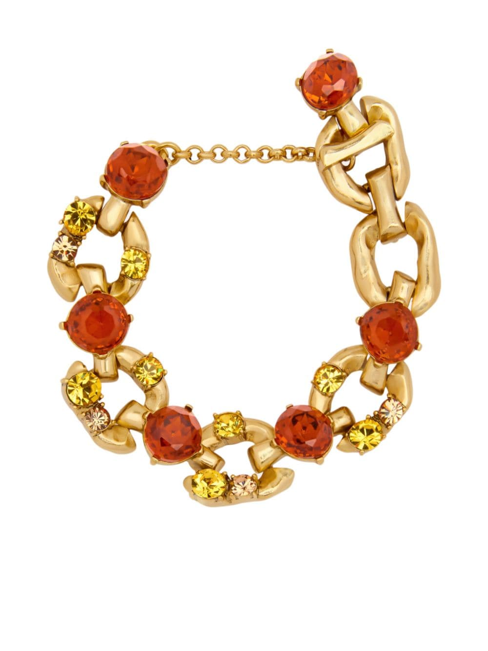 Oscar De La Renta Scramble Chain-link Bracelet In Gold