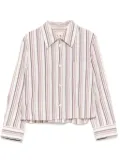 Marni striped long-sleeves shirt - Brown