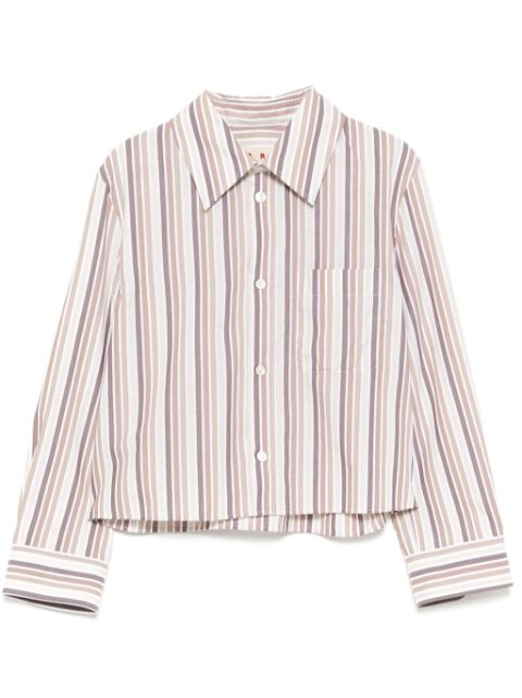 Marni striped long-sleeves shirt Women