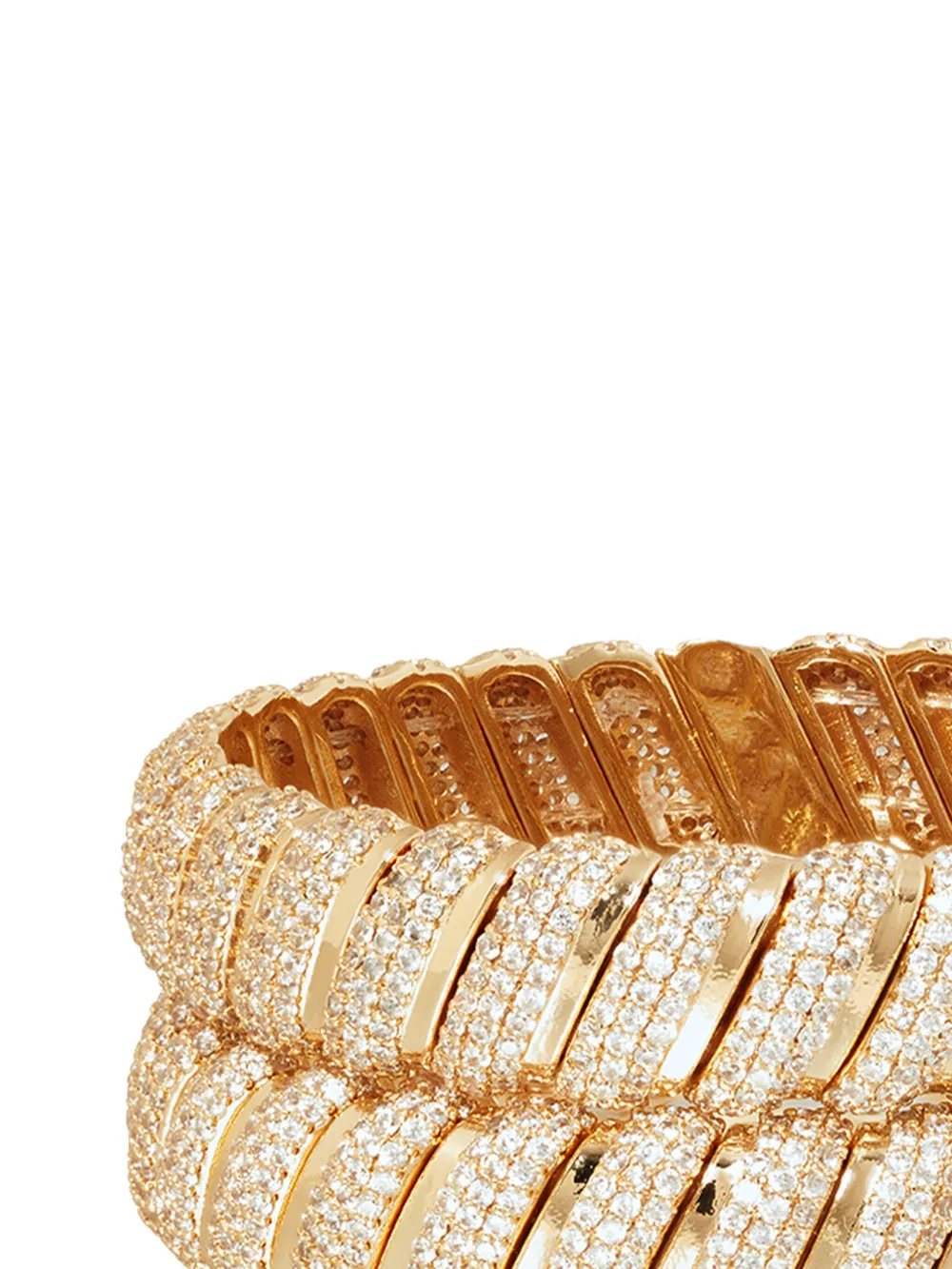 Roxanne Assoulin The Pavé grote Cobra armbanden - Goud
