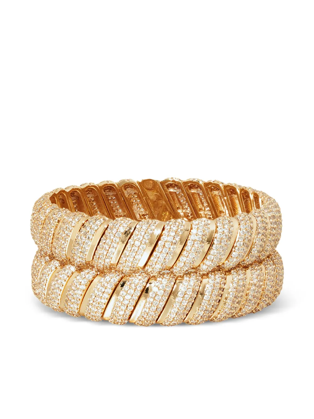 Roxanne Assoulin pulseras The Pavé Large Cobra | dorado | Image 1