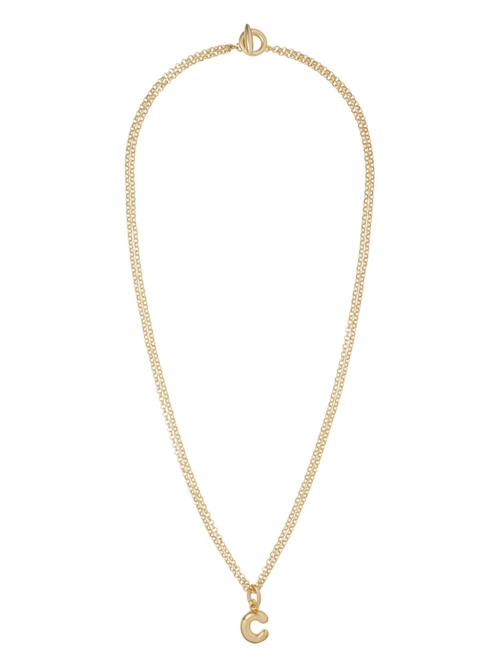 Roxanne Assoulin Puffy Initial necklace - Gold