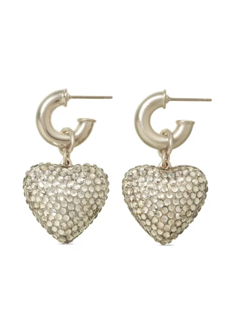 Roxanne Assoulin Dazzling Puffy heart earring