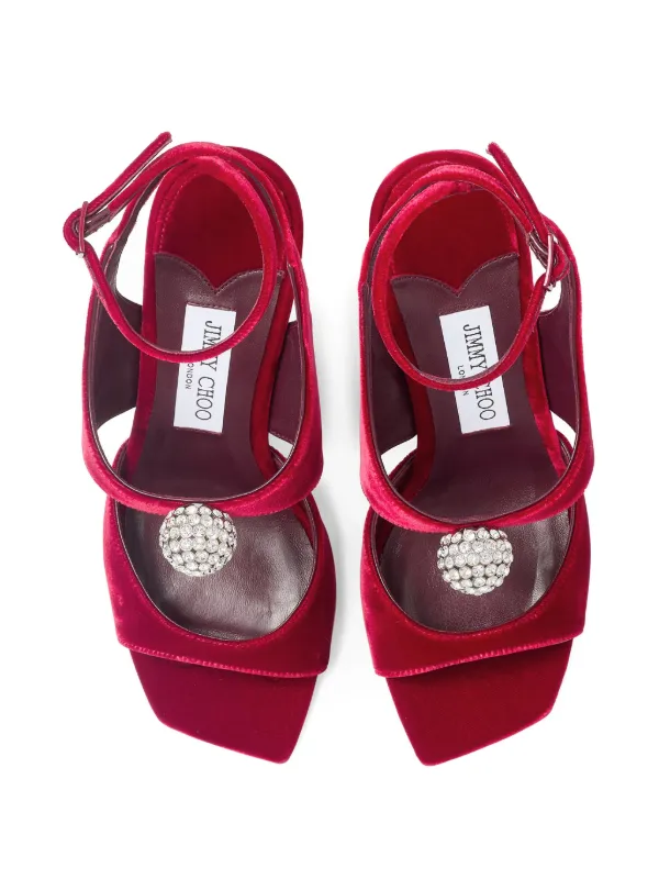 Jimmy Choo 95 Orb Sandals | Red | FARFETCH