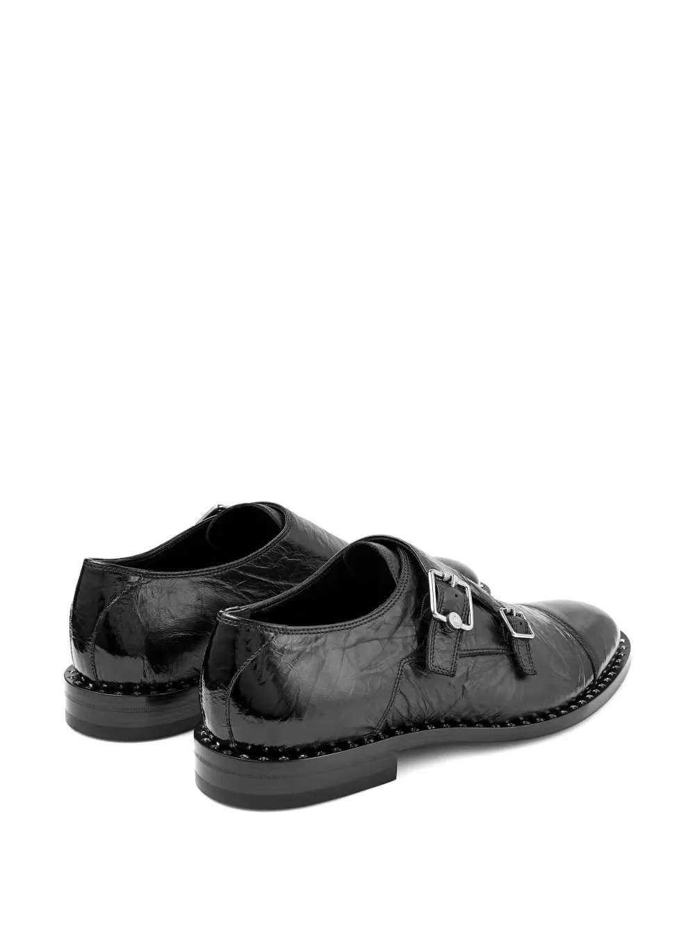 Jimmy Choo Finnion モンクストラップ シューズ | ブラック