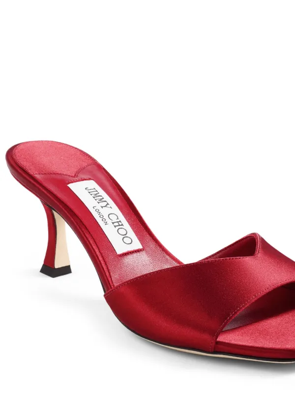 【新品・未使用】JIMMY CHOO ミュール 36.5 Jimmy Choo 70mm Skye Mules | Red | FARFETCH