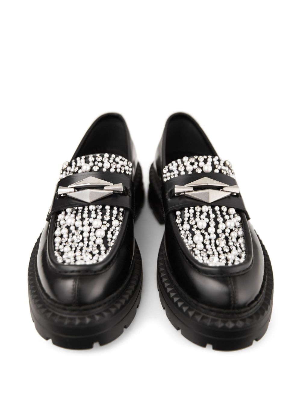 Jimmy Choo Marlow Diamond loafers Zwart