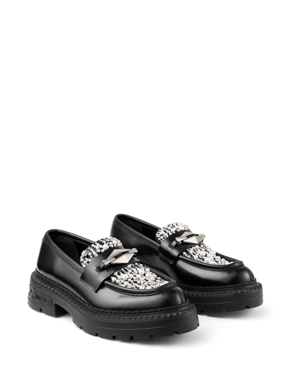 Jimmy Choo Marlow Diamond loafers - Zwart