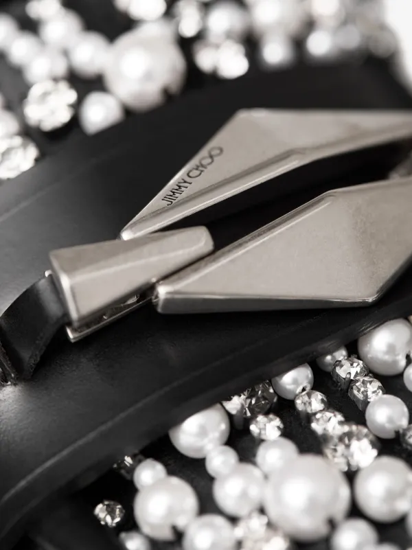 Jimmy Choo Marlow ダイヤモンド ローファー | ブラック | FARFETCH JP