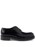 Prada brushed leather derby shoes - Black