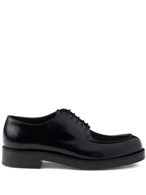 Derbies à effet brossé - Prada - Modalova