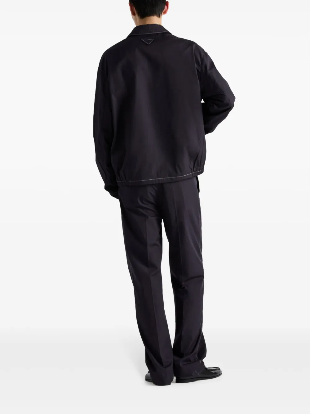 Prada Katoenen broek met wijde pijpen Blauw