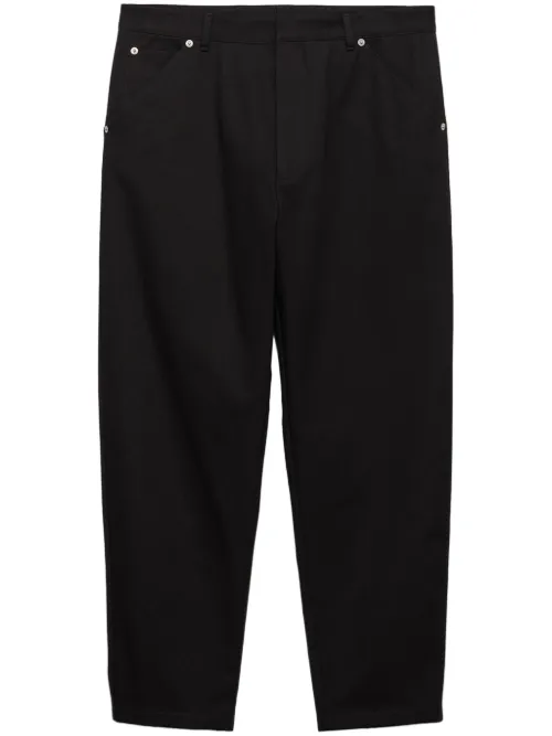 Pantalon fuselé à plaque logo - Prada - Modalova