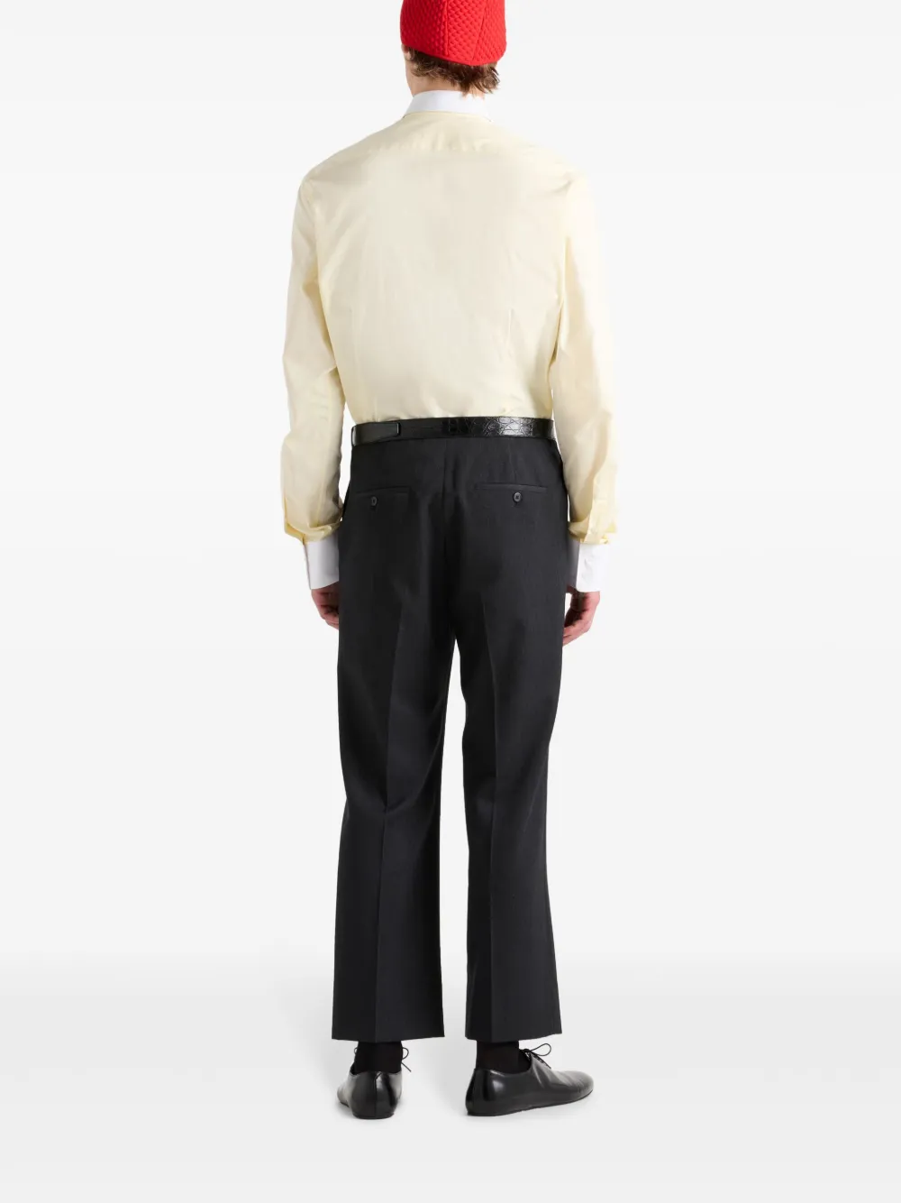 Prada Chino met ceintuur Blauw