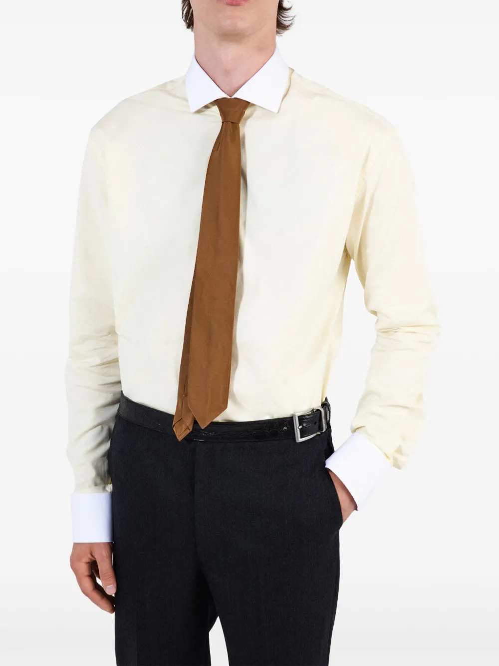 Prada Chino met ceintuur Blauw