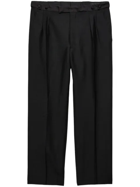 Prada pleated wide-leg trousers