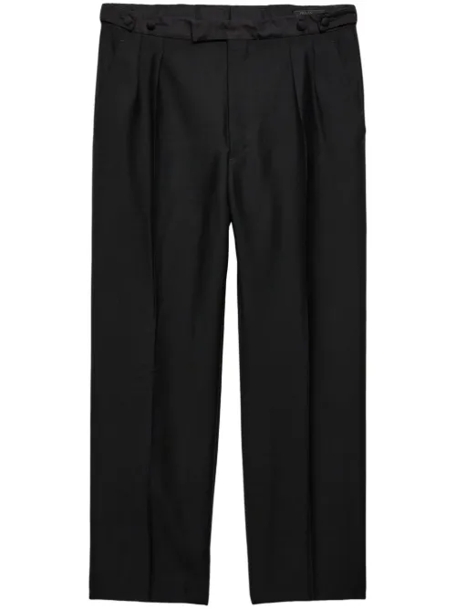Pantalon plissé à coupe ample - Prada - Modalova