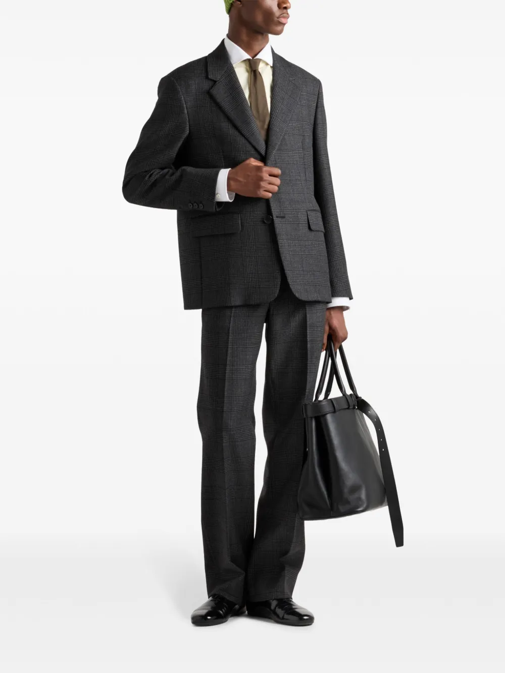 Prada Geruite broek - Grijs