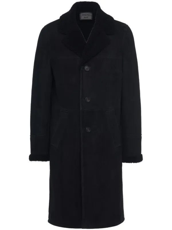 Prada shearling coat best sale