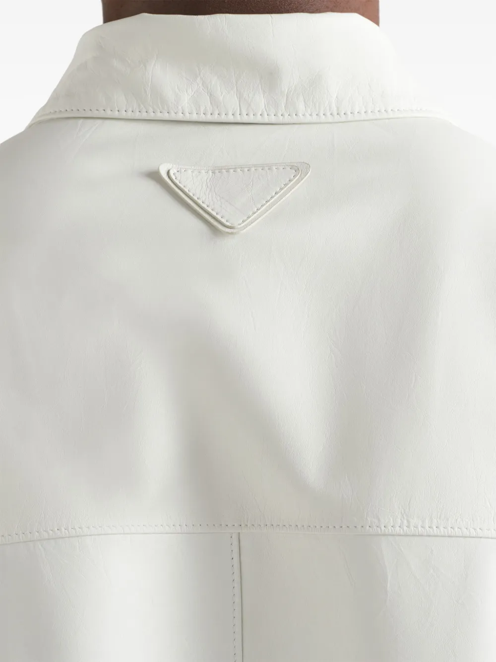 Prada Leather Jacket | White | FARFETCH Prada Leather Jacket | White | FARFETCH