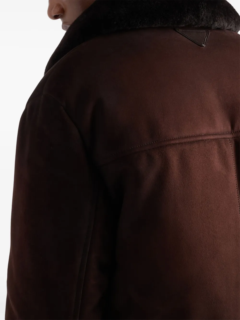 Prada Bomberjack met rits Bruin