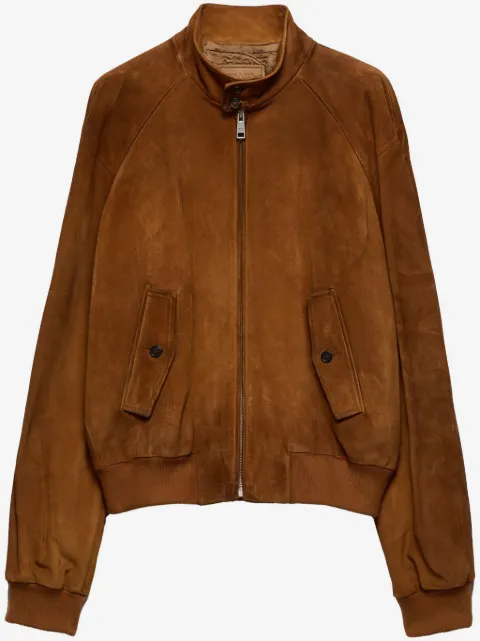 Prada suede bomber jacket