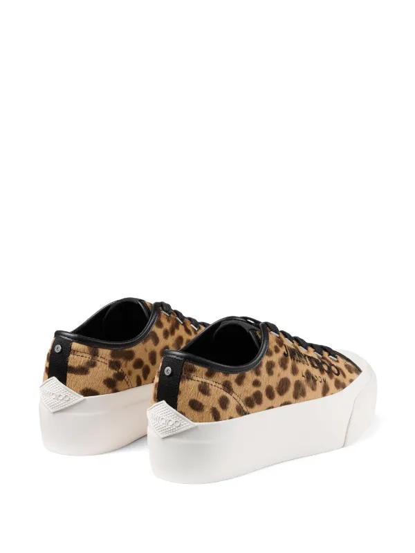 ◆正規品・新品◆Jimmy Choo Ivory Canvas Palma Maxi Sneakers Palma Maxi canvas platform sneakers in white - Jimmy Choo