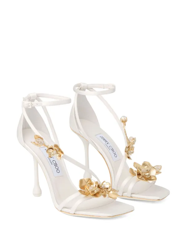 sawa☆  JIMMY CHOO 6-6-3008 sawa☆ JIMMY CHOO 6-6-3008 Jimmy Choo Zea 95MM Satin Flower